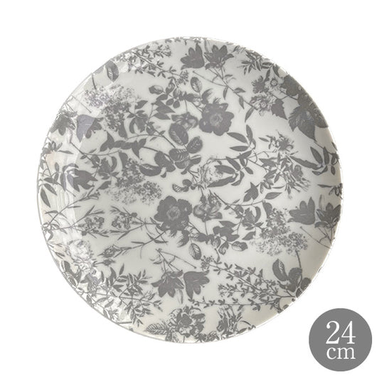 HARVEST Botanical Plate ボタニカルプレート 24cm Silver Leaf シルバーリーフ